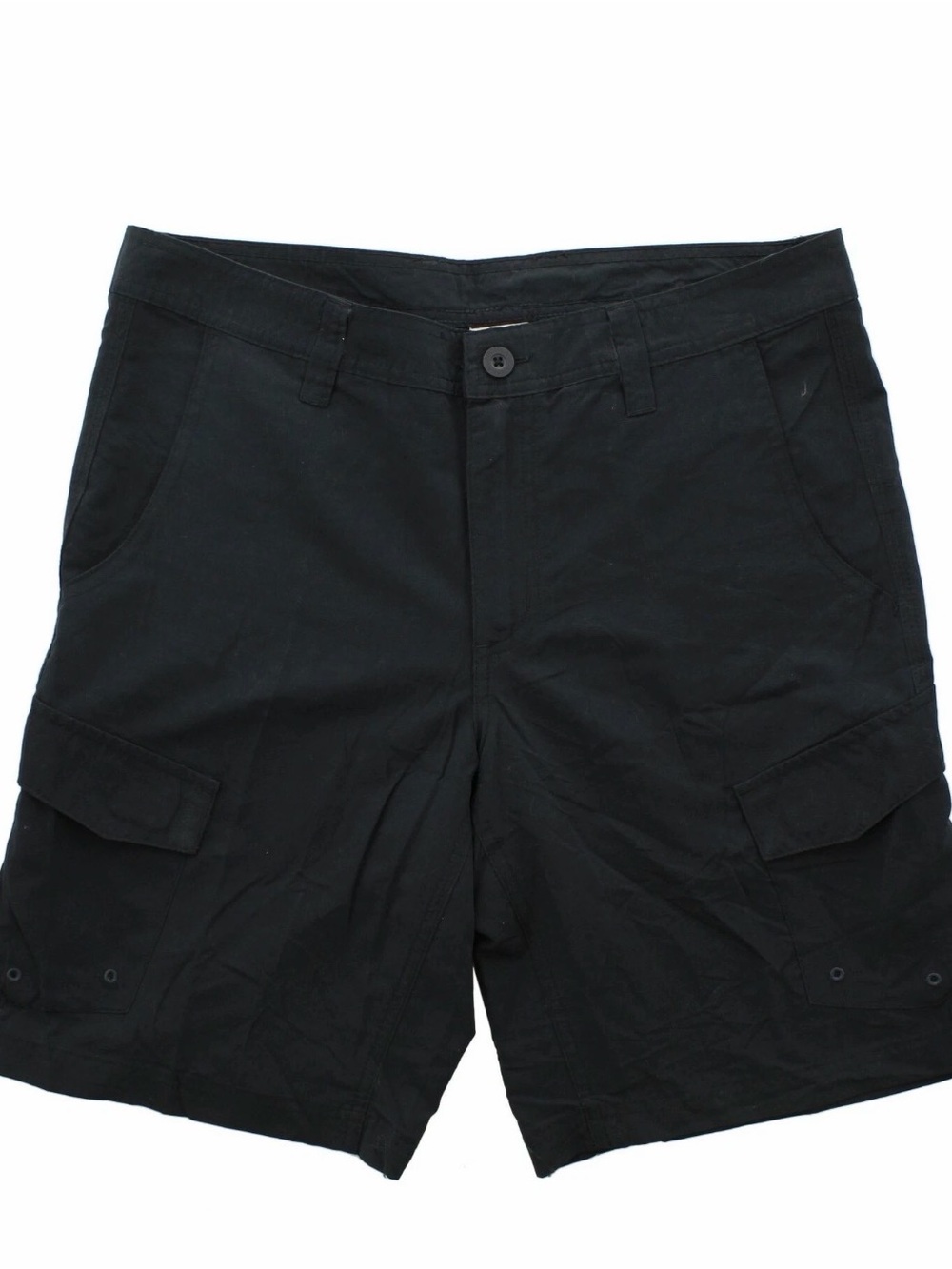 Magellan Outdoors Black Cargo Shorts with Multiple Pockets